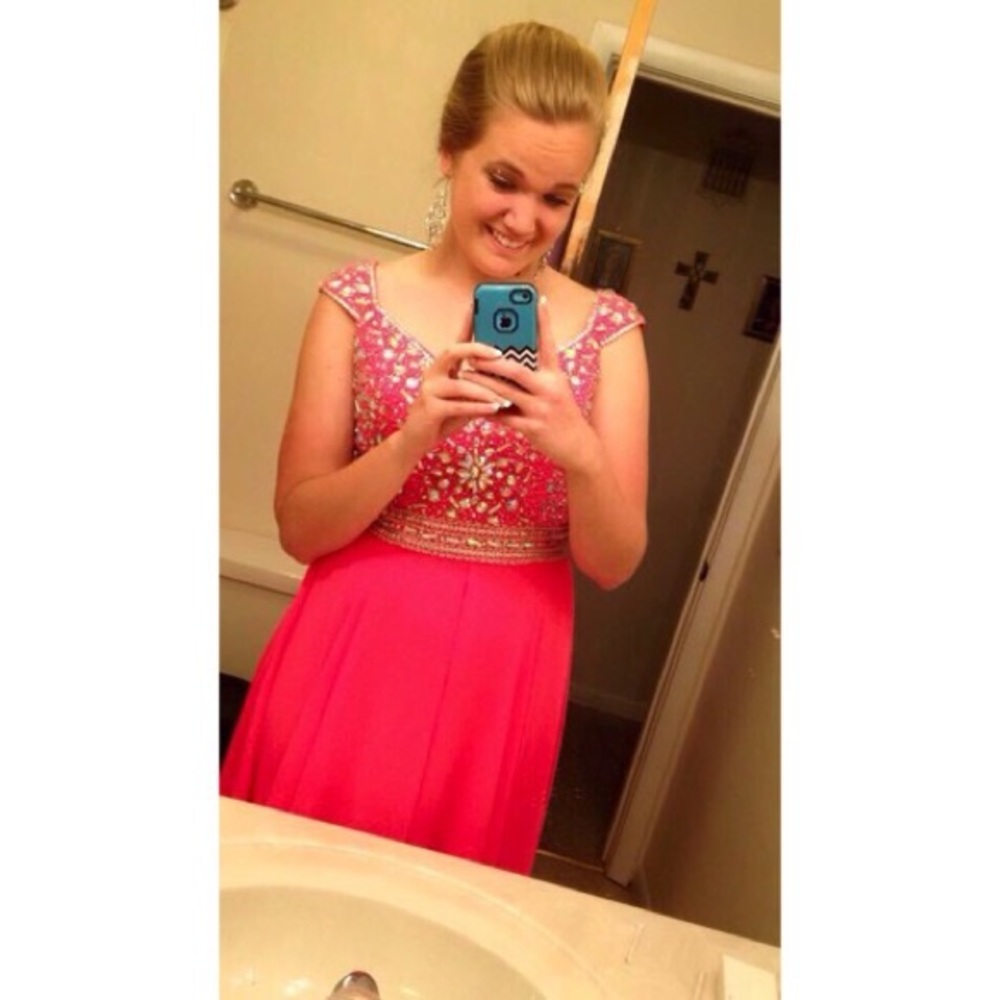Pink prom dress